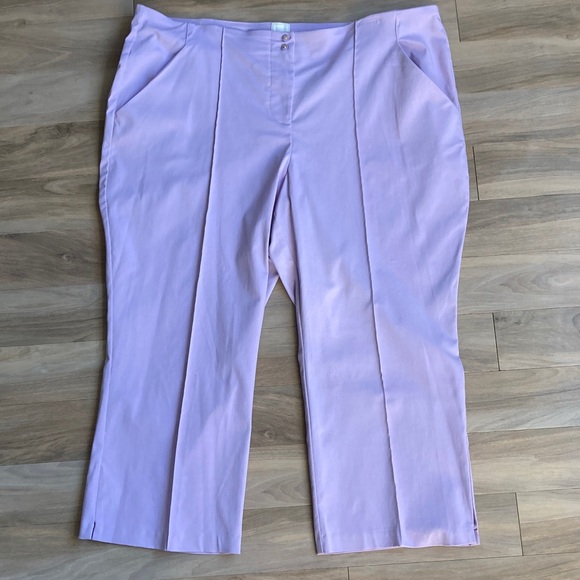 Zac & Rachel lavender pant with stretch career office business casual 24W - Picture 11 of 16